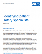 Identifying Patient Safety Specialists